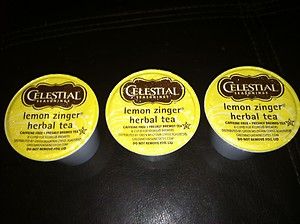 KEURIG K CUPS Tea Celestial Seasonings Lemon Zinger Herbal Tea