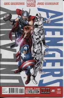 Uncanny Avengers 1 Marvel Comics Now Avengers Variant