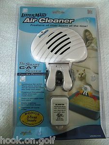 New Litter Maid Cat Litter Box Air Cleaner System with Bonus Carbon 