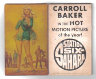 Carroll Baker Station Six Sahara Movie Prism Card 1964