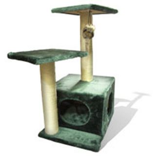 Cat Tree Scratching Post w Toy Mouse Scratch Furniture