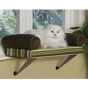 Deluxe Kitty Window Seat Chaise Cat Small Dog Perch New