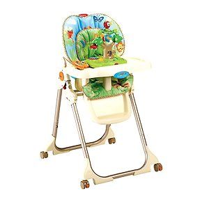 Fisher Price Rainforest Healthy Care High Chair Used