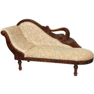 oriental furniture queen elizabeth swan chaise lounge golden ivy hand 