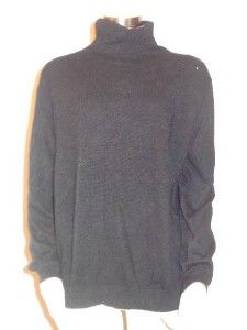 Celeste Black 100 Cashmere Turtleneck Sweater Size Medium