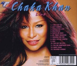 Live Chaka Khan Audio Music CD Pop R&B NEW L6