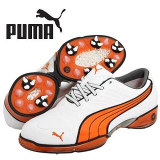 New Puma Cell Fusion Mens Golf Shoes Orange Multiple Sizes