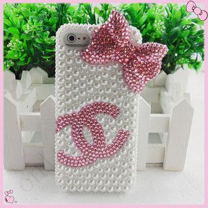 Olivet Red Rhinestone Bowknot Cell Phone Case Cover Shell Skin for 