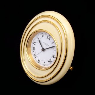 Superb Cartier Must Luxury Vintage 8 Days Desk Alarm Clock