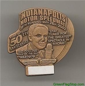   500 Bronze Pit Badge Helio Castroneves Team Penske Corvette