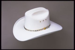 blank white cavalry hat cowboy s m combination size