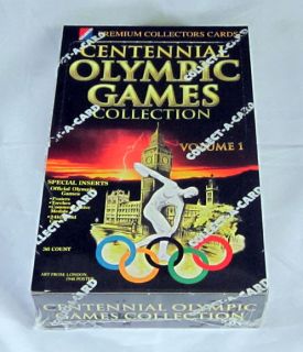 1996 Collect A Card Centennial Olympic Games Trading Card Box 36 Packs 