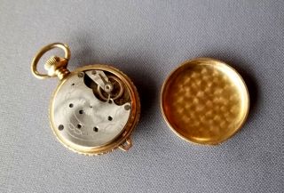   England Watch Co LADYS Hand Chased Gold Filled CAVOUR POCKET WATCH