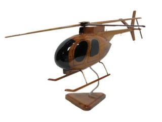 Oh 6 loach Cayuse Vietnam Era Helicopter Mahogany Wood Wooden Desktop 