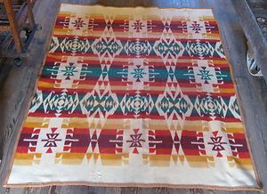 Vintage Pendleton Cayuse wool Indian Trade Blanket estate find