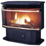 Natural Gas Indoor Fireplace Ventless Procom Deluxe