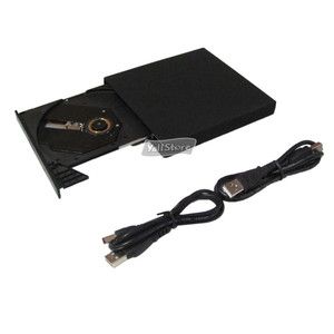 External USB CD RW ROM Drive Burner Black for HP