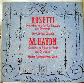 cermak schneiderhan rosetti haydn bassoon violin label unicorn records 