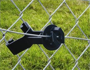 Chain Link Fence and U Post Insulators Add Electric Fence to Chain 