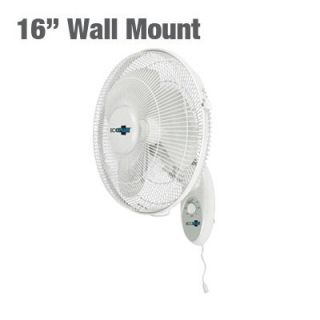   16 3 Speed Wall Mount Oscillating Fan   air mounted ceiling active