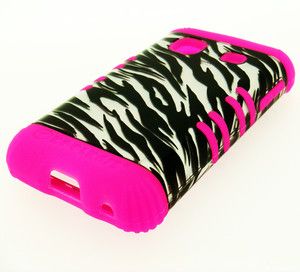 Hybrid Pink Silicone Case 3D Zebra Phone Cover For Samsung Galaxy 