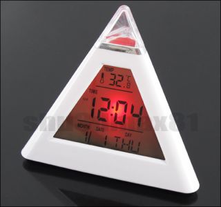 LED Color Change Pyramid Digital Alarm Clock S622 Features