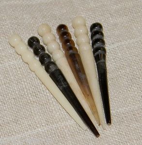 Set of 6 Handmade Pegs for Vintage Cribbage Boards 3 Real Bone 3 Real 