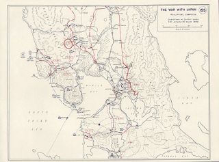  of Philippines Douglas MacArthur Set 8 Vintage West Point Maps