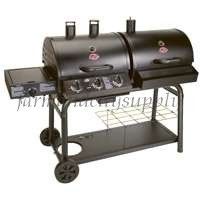 NIB CHAR GRILLER 5050 DUO GAS CHARCOAL GRILL AND SMOKER 40800 BTU SIDE 