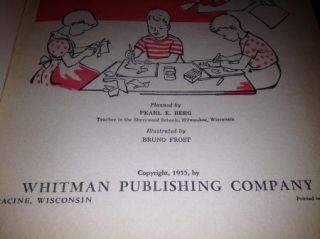 Whitman Coloring Book 1955 * Bible Color & Play Book * Vintage Great 