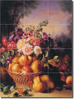 Chevalier Flowers Fruits Kitchen Ceramic Tile Mural Art