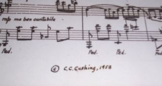 RARE Charles C Cushing Composer Sheet Music Berkley CA
