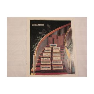 Original Marantz Stereophonic Receivers Product Booklet from Early Mid 