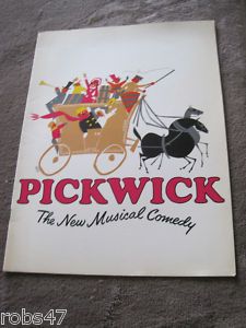 1965 Pickwick Souvenir Book Charlotte Rae Davy Jones Harry Secombe 