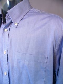 Charles Tyrwhitt Oxford Blue Long Sleeve Cotton Shirt Normal Cuff 16 1 