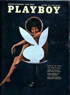   Vintage Playboy October 1971 Charles Evers Claire Rambeau