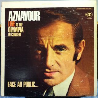 Charles Aznavour Live at The Olympia in Concert LP VG WLP RS 6294 