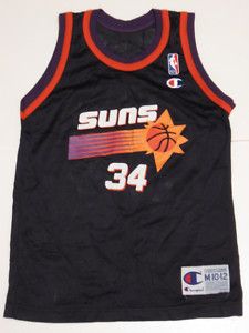   Champion Charles Barkley Phoenix Suns Basketball Jersey Black
