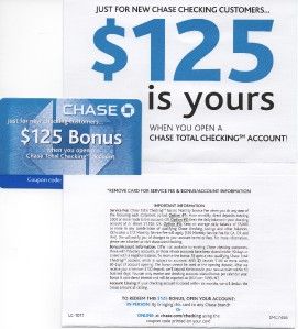 Open Chase Total Checking Account Get $125 Bonus Card No Direct 