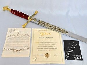 Honour of Emperor Charles V sword by MARTO Ltd ed w Certificates Nr 