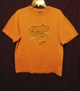 Cheetos Medium T Shirt TNT Chester The Cheetah Tee Orange Novelty 