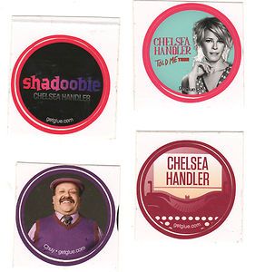 NEW ** Chelsea Handler Stickers   Set of 4   Vinyl / GetGlue 