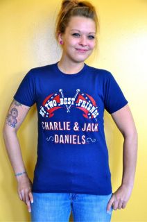 Vtg Charlie Jack Daniels Band Tour T Shirt 70s Southern Rock Whiskey 