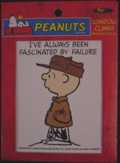 Peanuts Snoopy Charlie Brown window cling failure  New Kalan