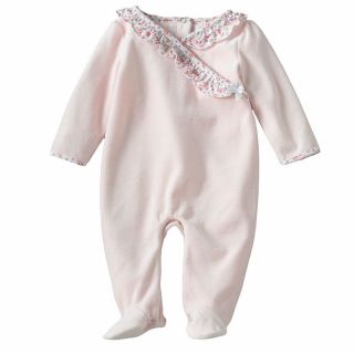 Chaps One Piece Velour Footed Sleep Play Size 3 Month 6 Month 9 Month 