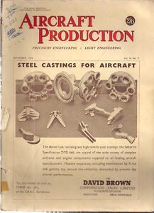 Aircraft Production September 1954 British Magazine