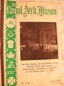 The Royal Arch Mason Fall 1972 Vol x No 11