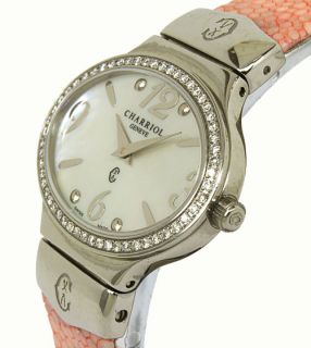   philippe charriol stainless steel and diamonds ladies wrist watch