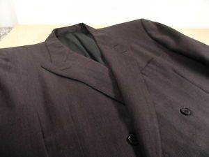 Chester Barrie Harrods Charcoal Gray DB Suit Coat 46 L