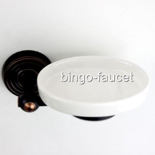 Oil Rubbed Bronze Bathroom Ceramic Soap Dish Holder K 114